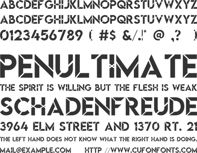 Quantum Ukraine font preview