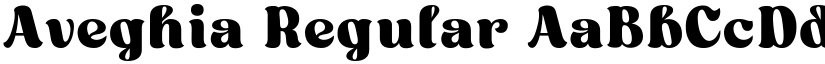 Aveghia Regular font