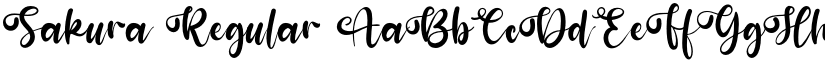 Sakura Regular font
