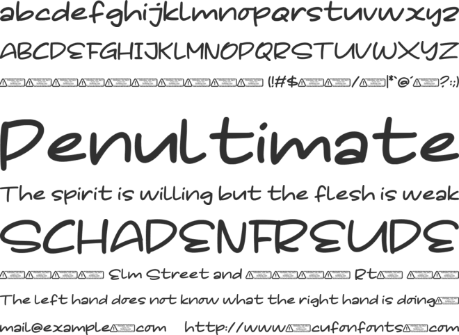 Greatea font preview