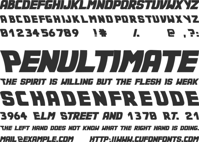 Marty - Back to the Future Font font preview