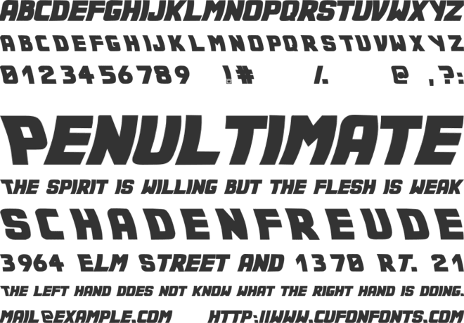 Marty - Back to the Future Font font preview