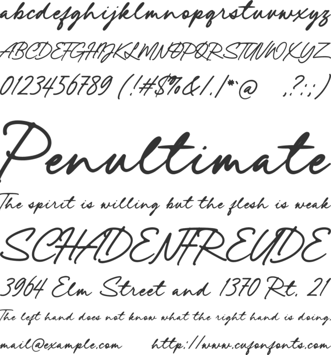 Dockyard font preview