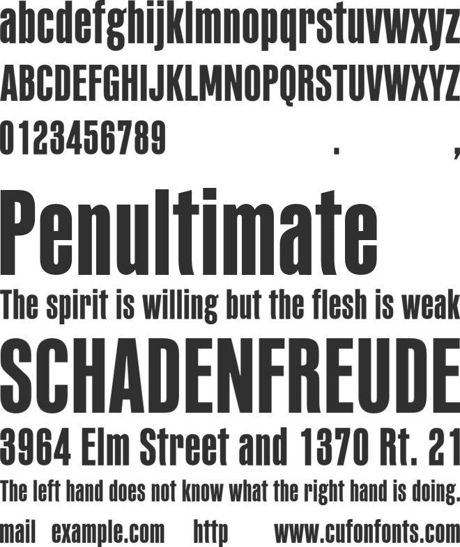 PF Fusion Sans Pro font preview