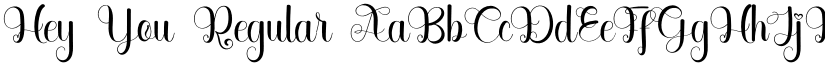 Hey You Regular font