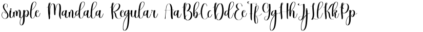 Simple Mandala Regular font
