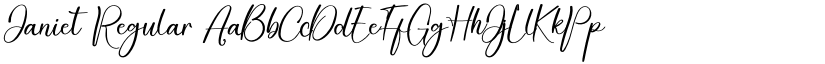 Janiet font download