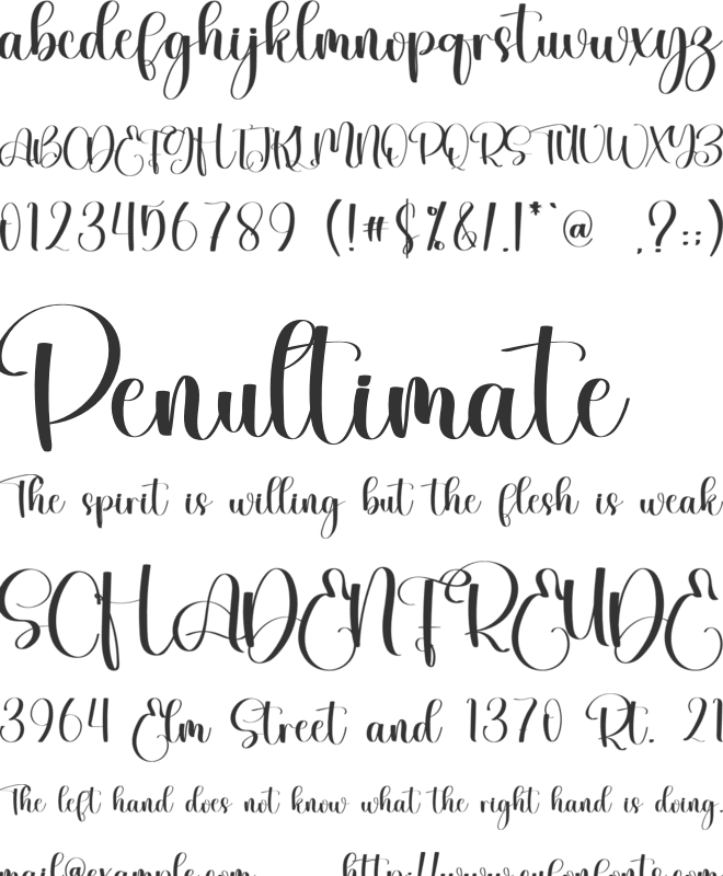 Ballita font preview