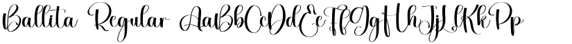 Ballita Regular font