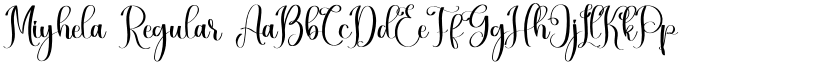 Miyhela Regular font
