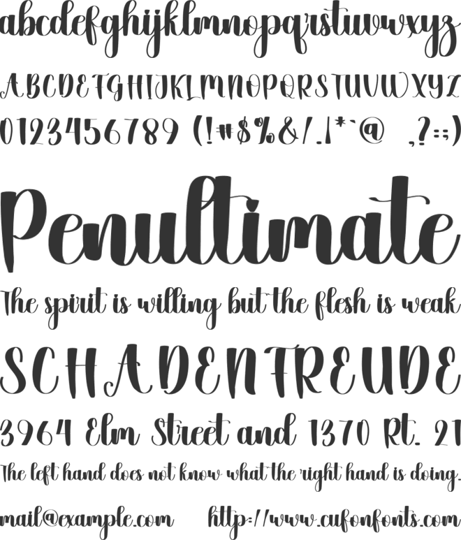 Culture font preview