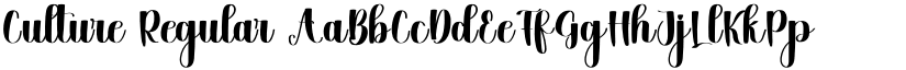 Culture Regular font