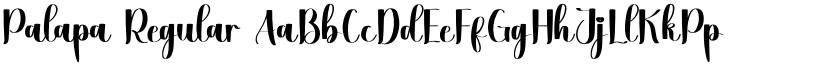 Palapa Regular font