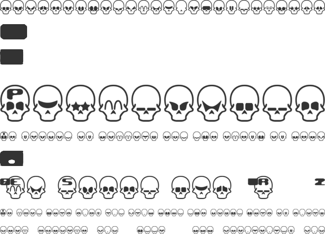 Skull Capz font preview