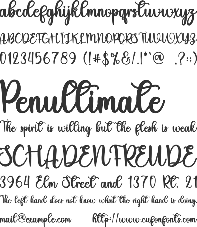 Wedding Samantha font preview