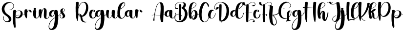 Springs Regular font