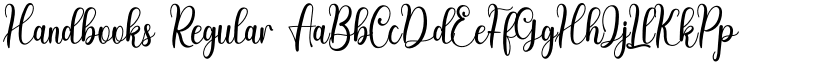 Handbooks Regular font