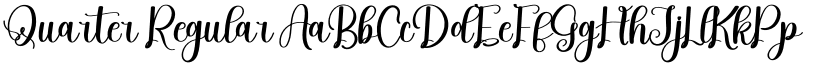 Quarter Regular font