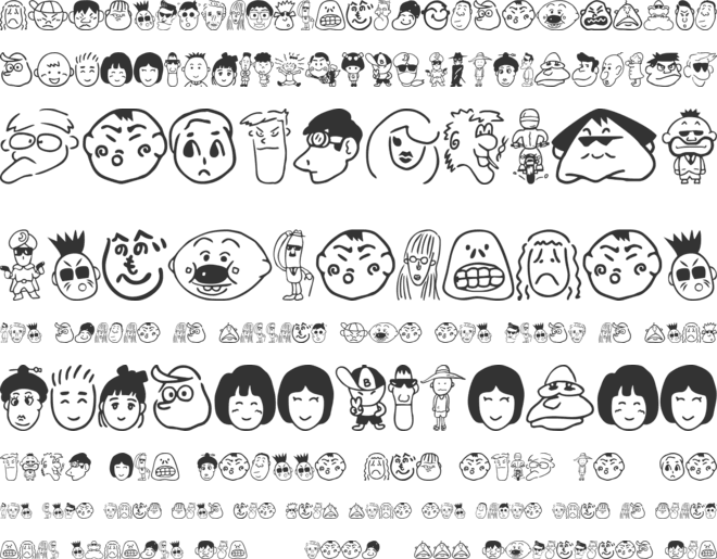 Sakabe People 01 font preview