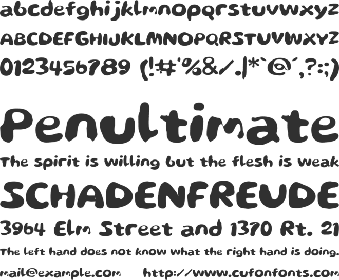 Expired Butter font preview