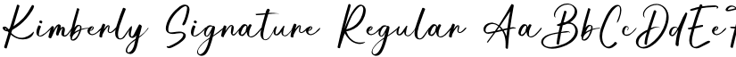 Kimberly Signature Regular font