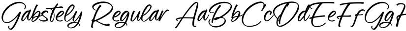 Gabstely Regular font