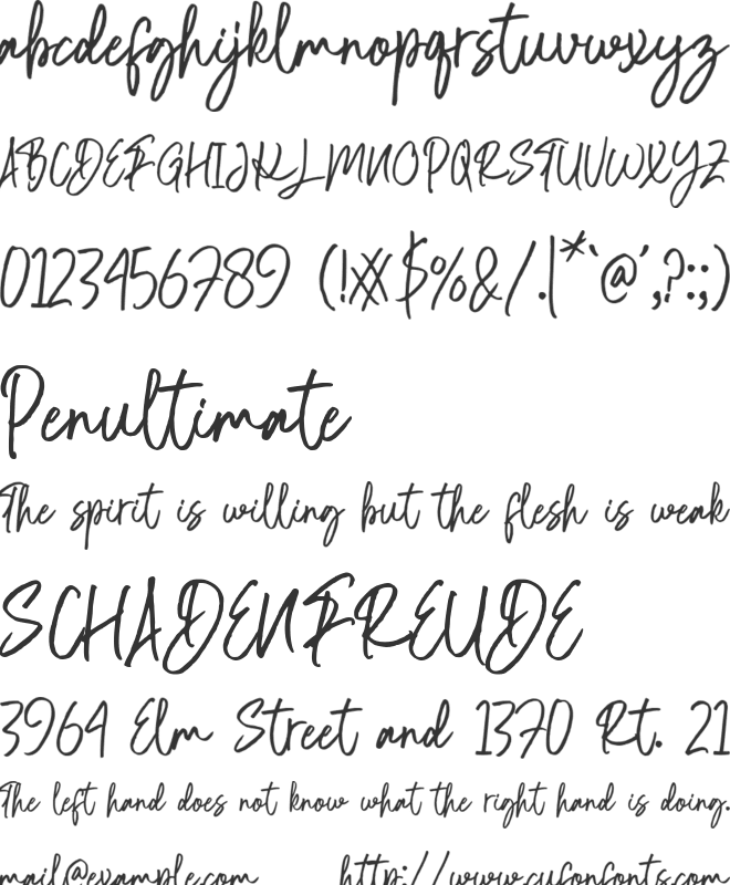 Refitah font preview
