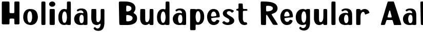 Holiday Budapest Regular font