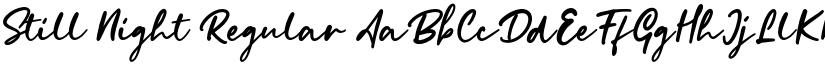 Still Night Regular font