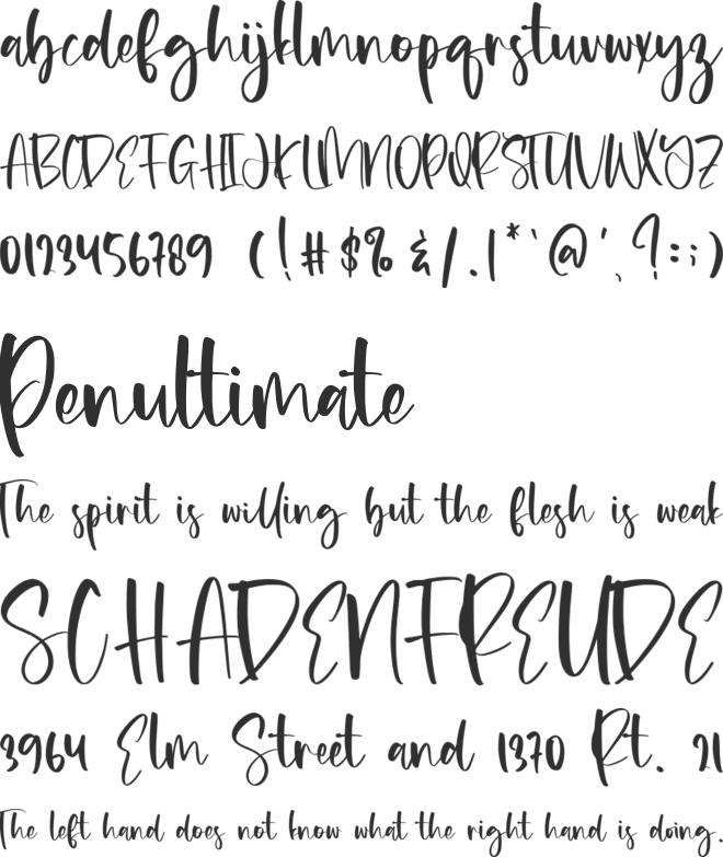 Puppylike font preview