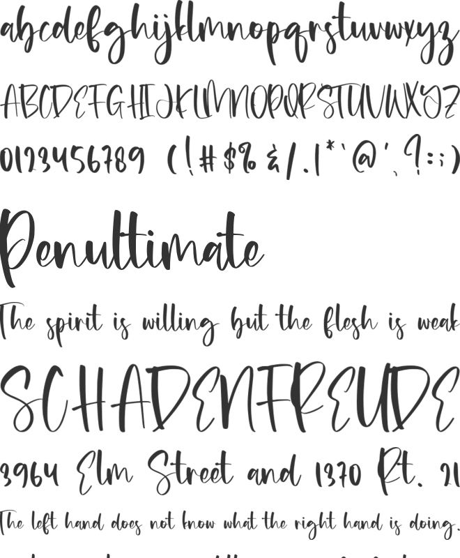 Puppylike font preview