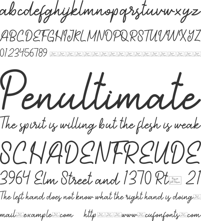 Amsterdoom font preview