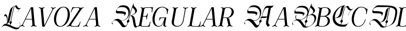 Lavoza Regular font