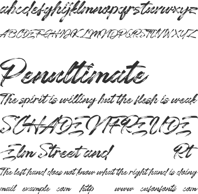 Chaletliness font preview