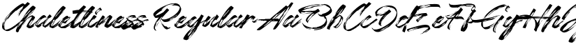 Chaletliness Regular font