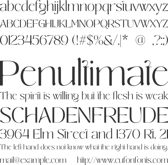 Melkia Starlight font preview