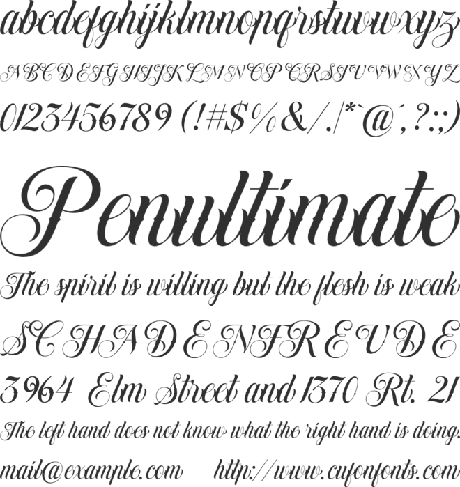 Dollarios font preview