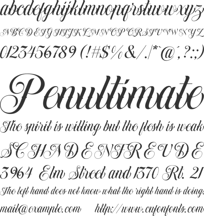 Dollarios font preview