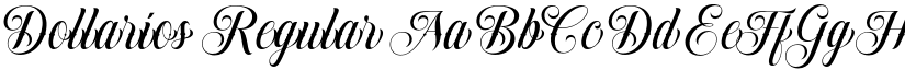 Dollarios Regular font