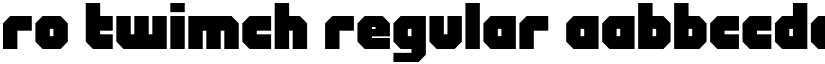 RO twimch Regular font