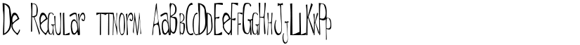 De Regular ttnorm font