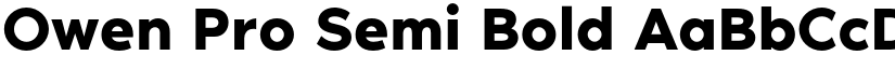 Owen Pro Semi Bold font