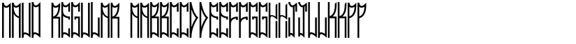 MAUO Regular font