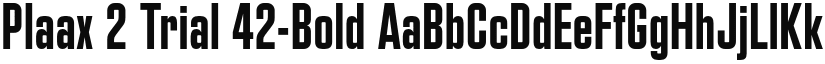 Plaax 2 Trial 42-Bold font