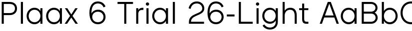Plaax 6 Trial 26-Light font
