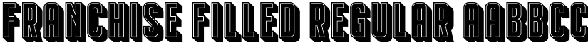Franchise Filled Regular font