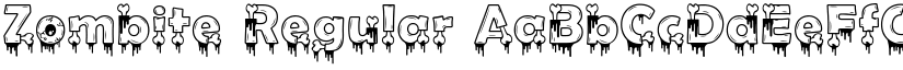 Zombite Regular font