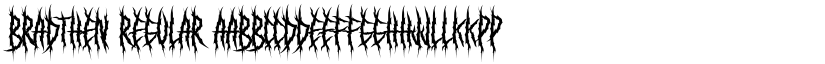 Bradthen Regular font