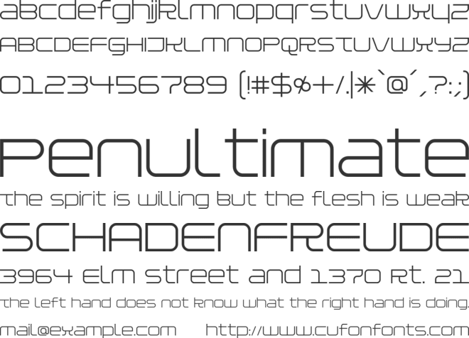 Installer font preview