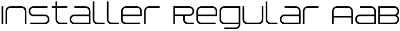 Installer Regular font